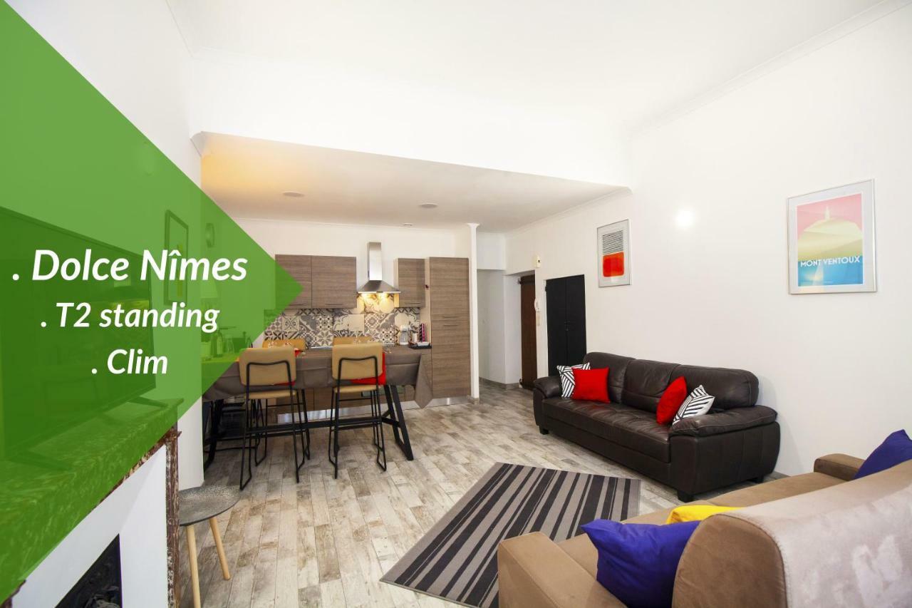 *Dolce Nimes - T2 Standing - Clim * Apartment Bagian luar foto
